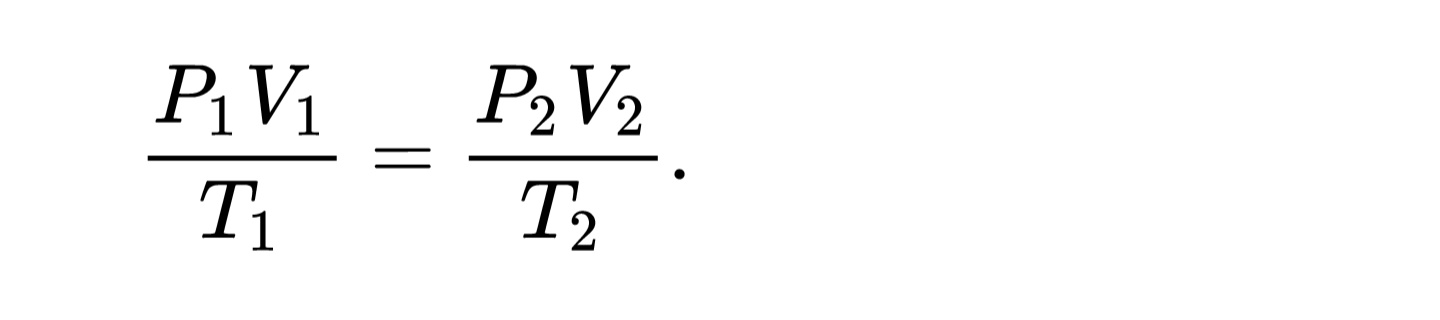 Combined Gas Law